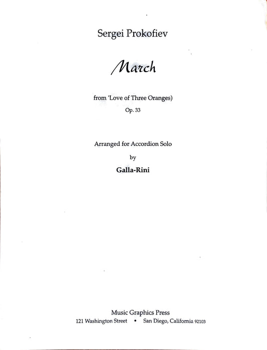 March from 'Love of Three Oranges'