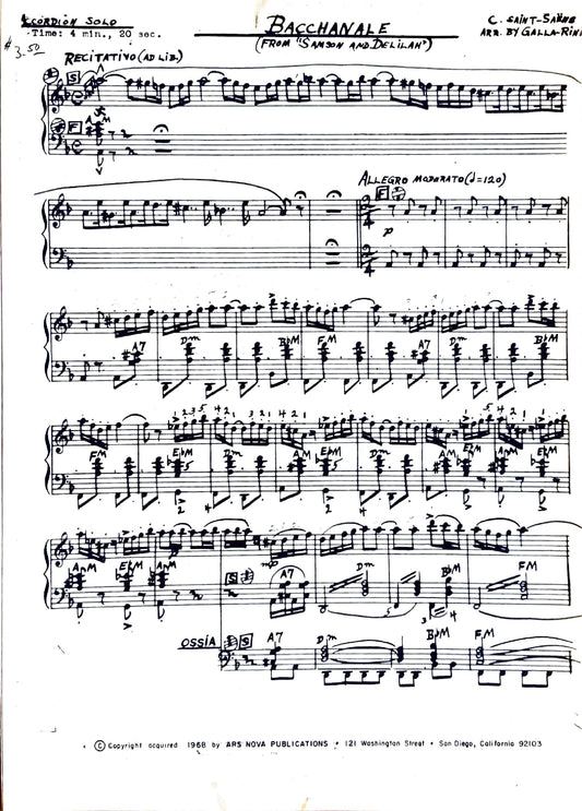 Bacchenel from 'Samson and Delilah'