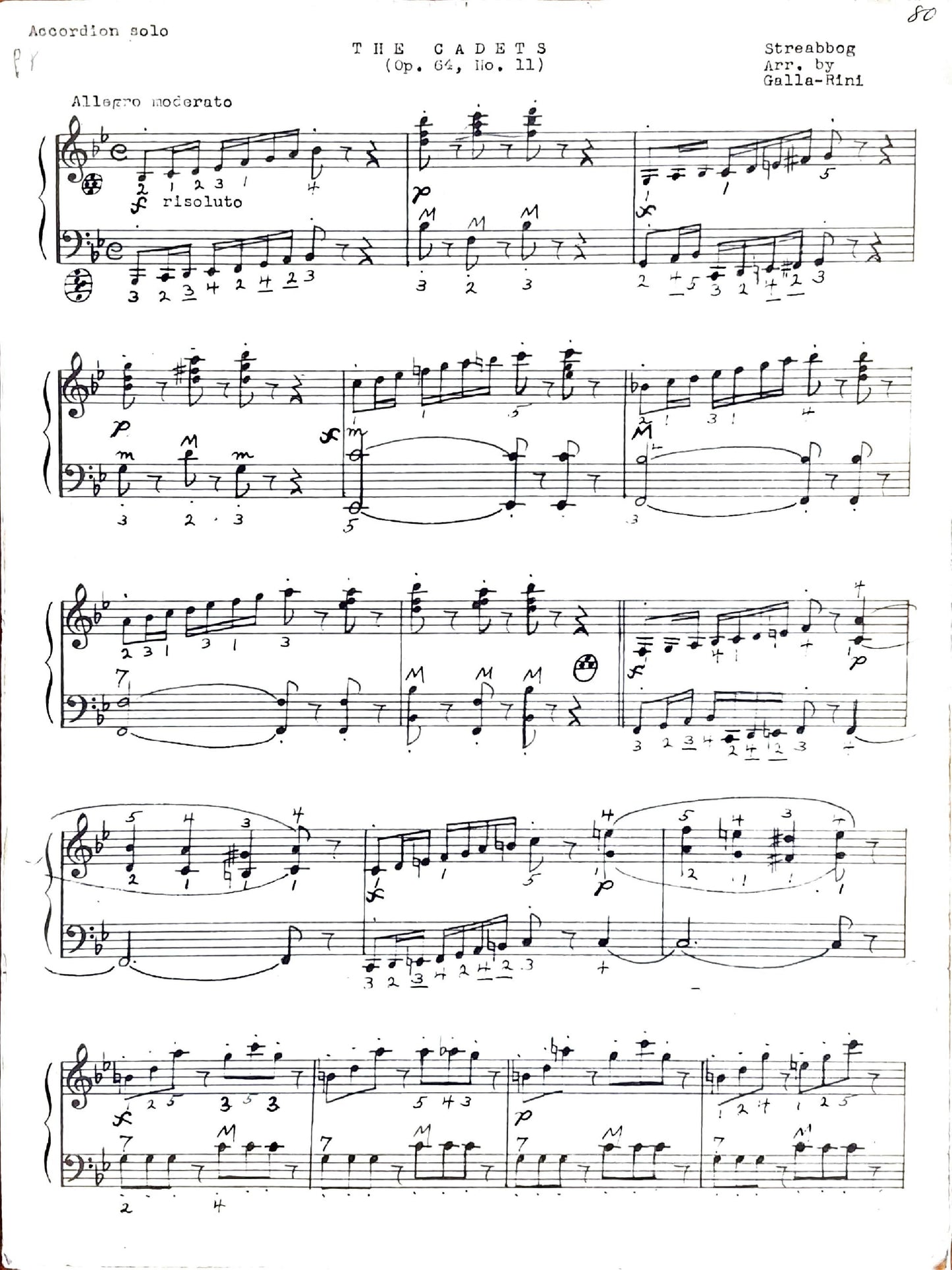Cadets, The Op. 64, No. 11
