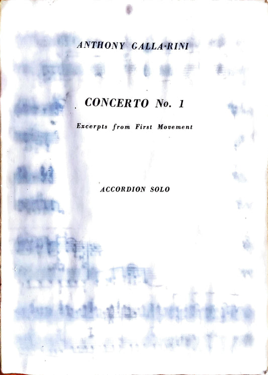 Concerto No. 1 (Excerpts from First Movement)