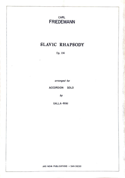 Slavic Rhapsody Op. 114