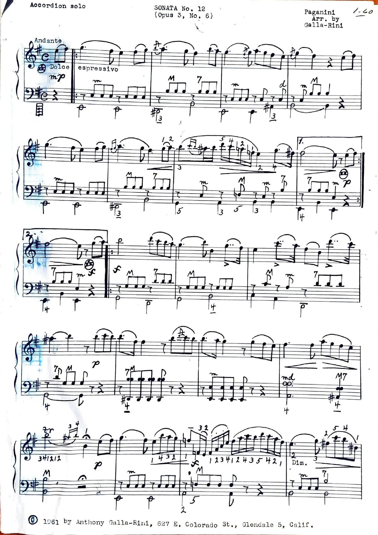 Sonata No. 12 (Op. 3, No. 6)