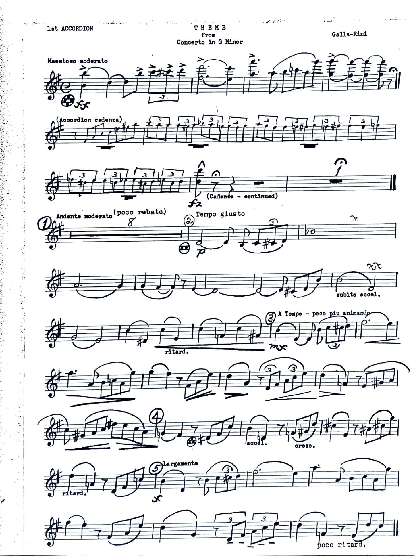 Concerto No. 1 in G Minor (Solo)