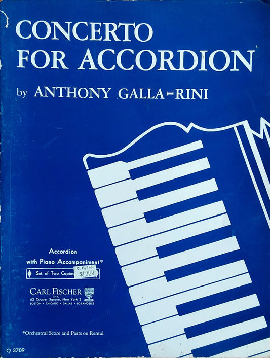 Concerto for Accordion with Piano Accompaniment
