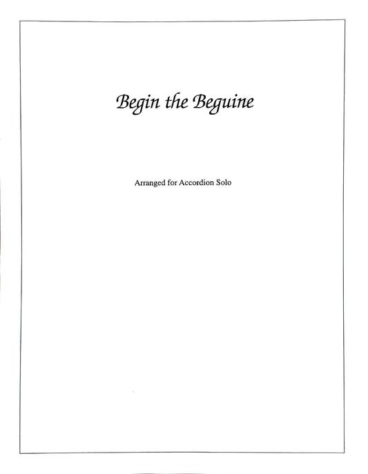 Begin the Beguine (Solo)