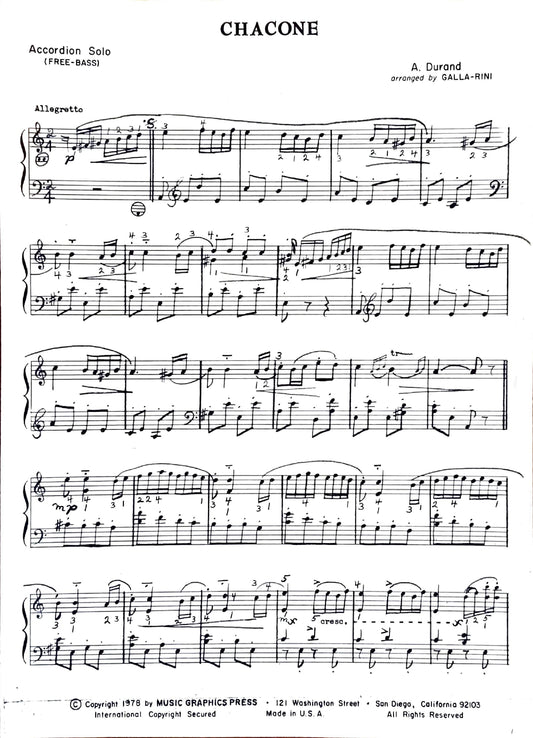 Chaconne, Op. 62 (Solo)