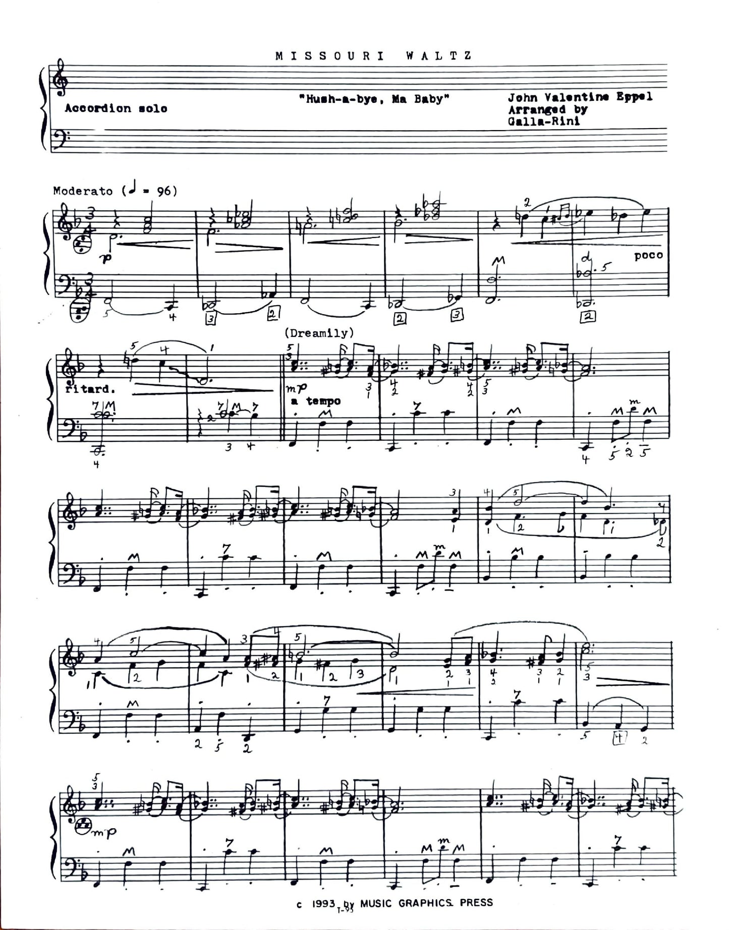 Missouri Waltz (Solo)