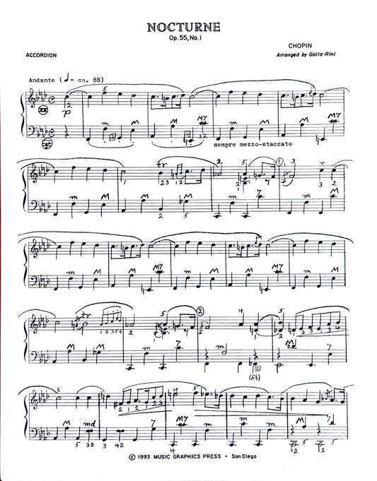 Nocturne Op. 55, No.1 (Solo)