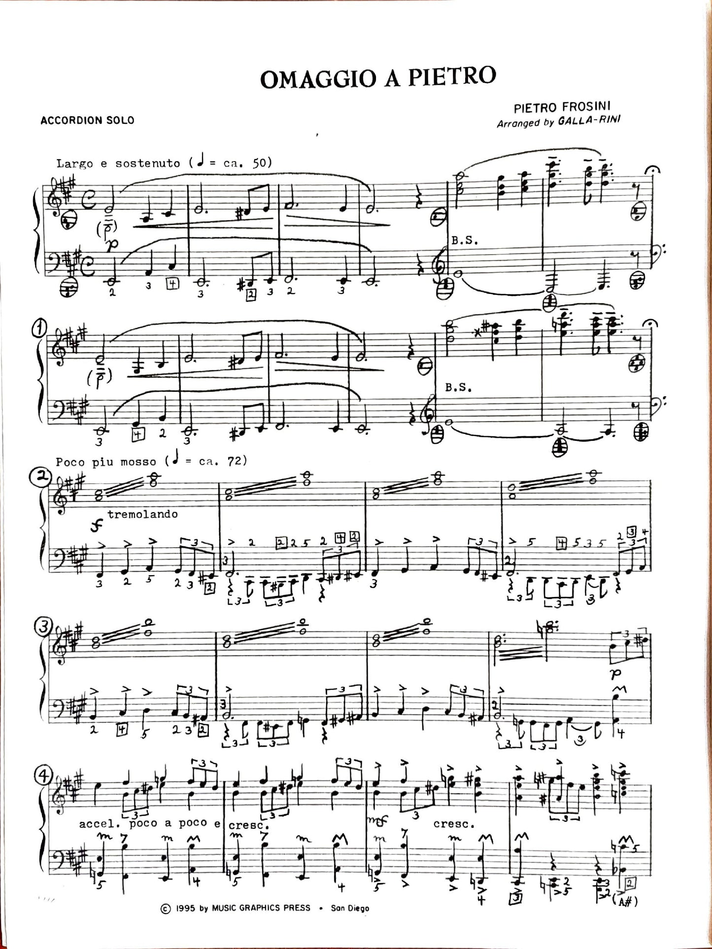 Omaggio A Pietro (Solo)