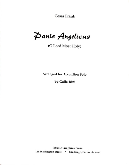 Panis Angelicus (O Lord Most Holy) (Solo)