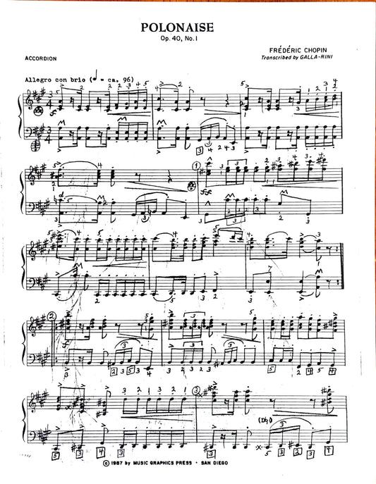 Polonaise Op. 40, No.1 (Solo)