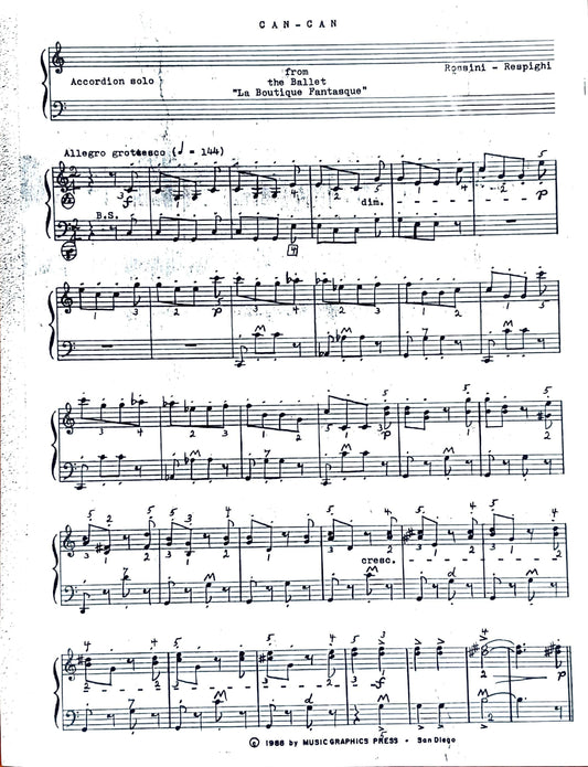 Can-Can from the Ballet 'La Boutique Fantasque' (Solo)