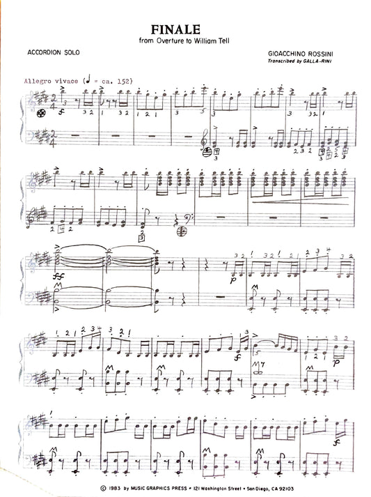 Finale from Overture to William Tell (Solo)