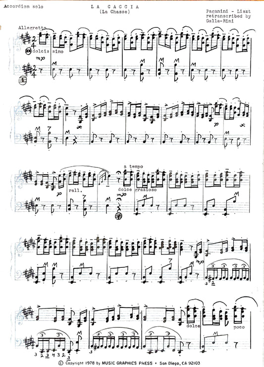 La Caccia (La Chasse) The Chase (Solo)