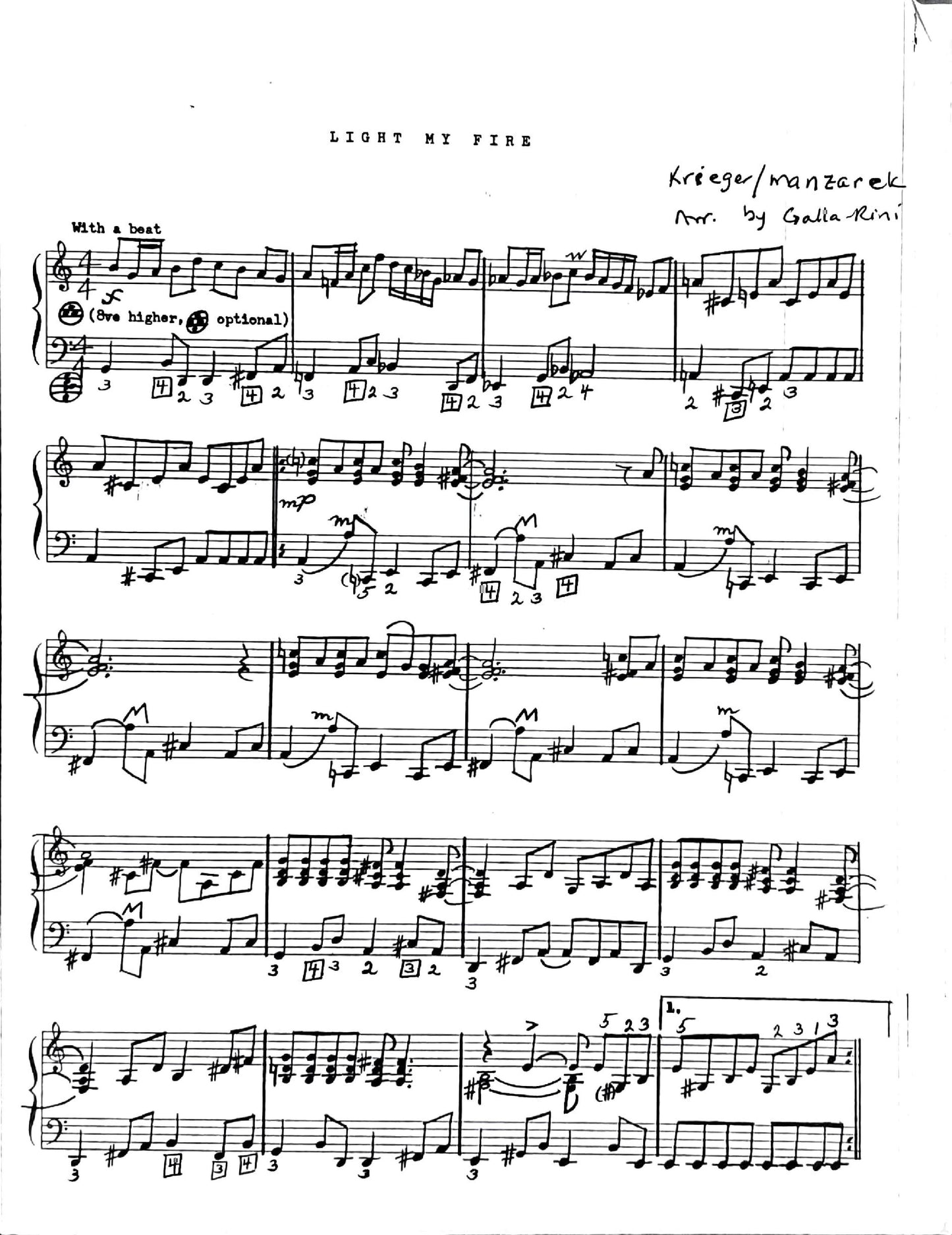 Light My Fire (Solo)