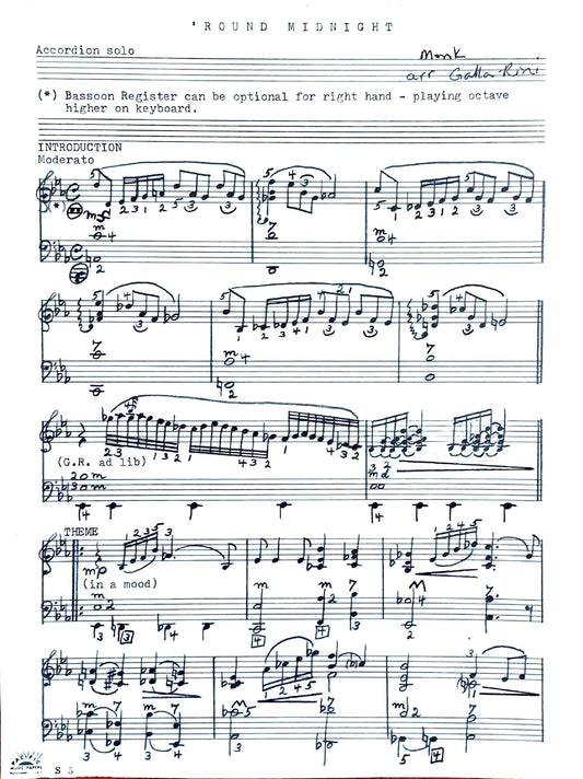 'Round Midnight (Solo)