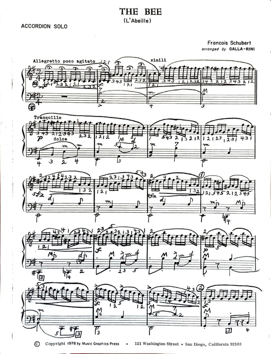 The Bee (L'Abeille) (Solo)