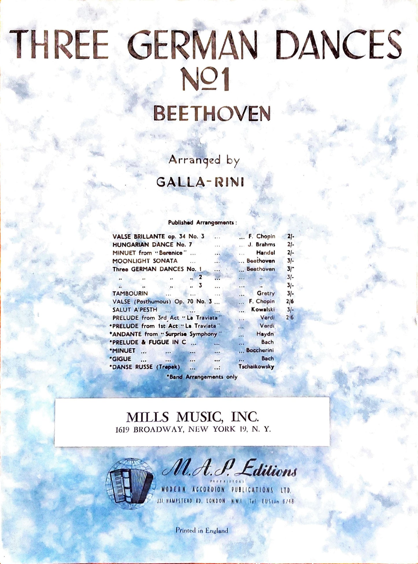 Three German Dances No. 1 (Solo)