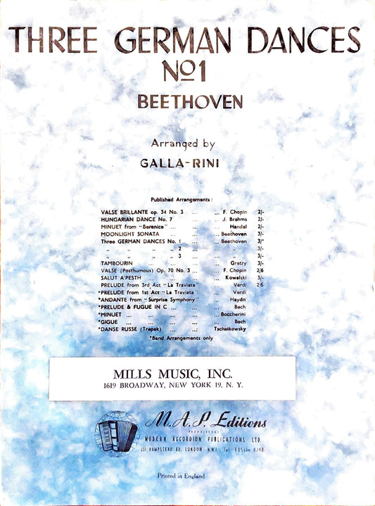 Three German Dances No. 1 (Solo)