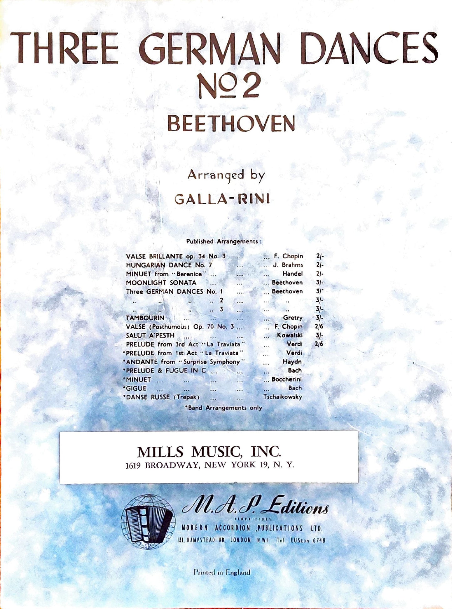 Three German Dances No. 2 (Solo)