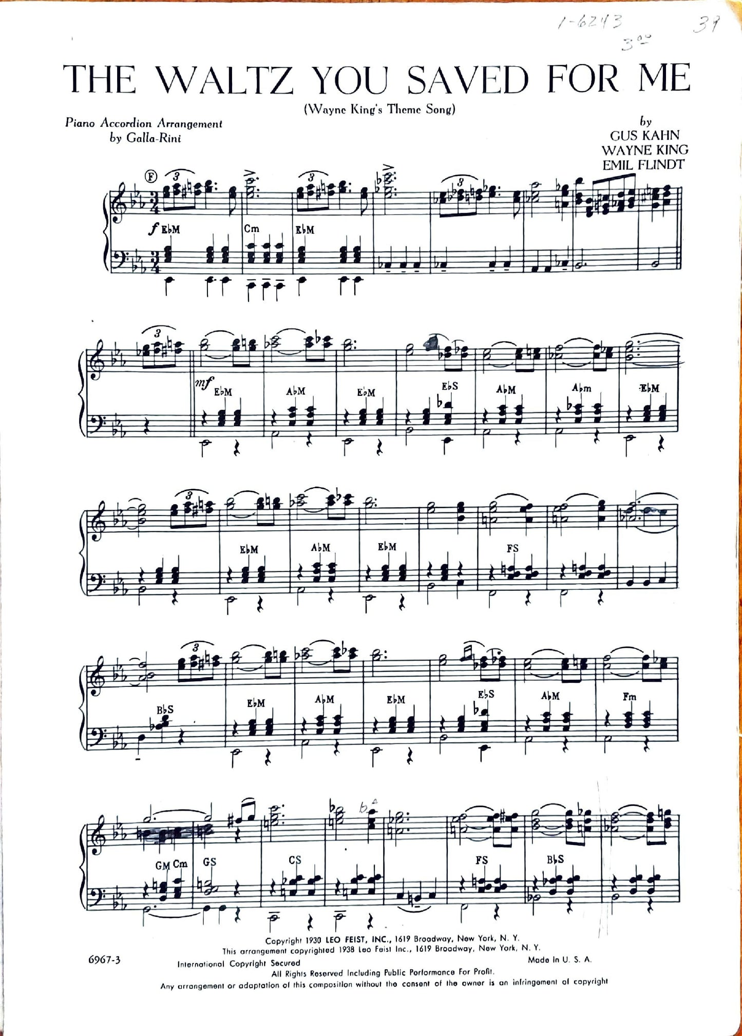 The Waltz You Saved for Me (Solo)