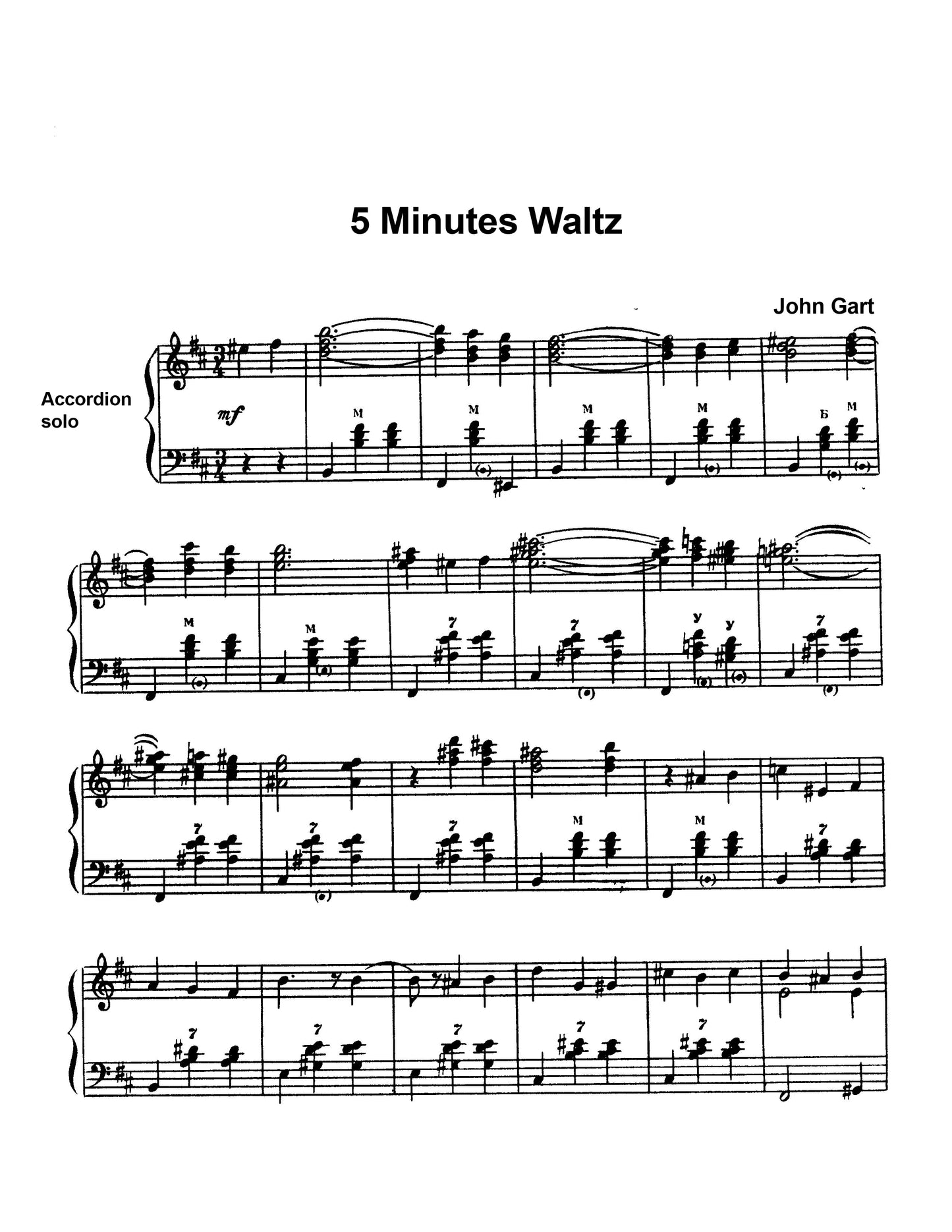 5 Minutes Waltz (Solo)