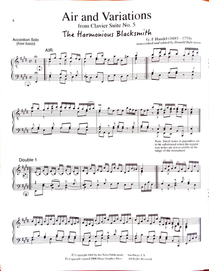 Air and Variations from Clavier Suite No. 5 (The Harmonious Blacksmith)