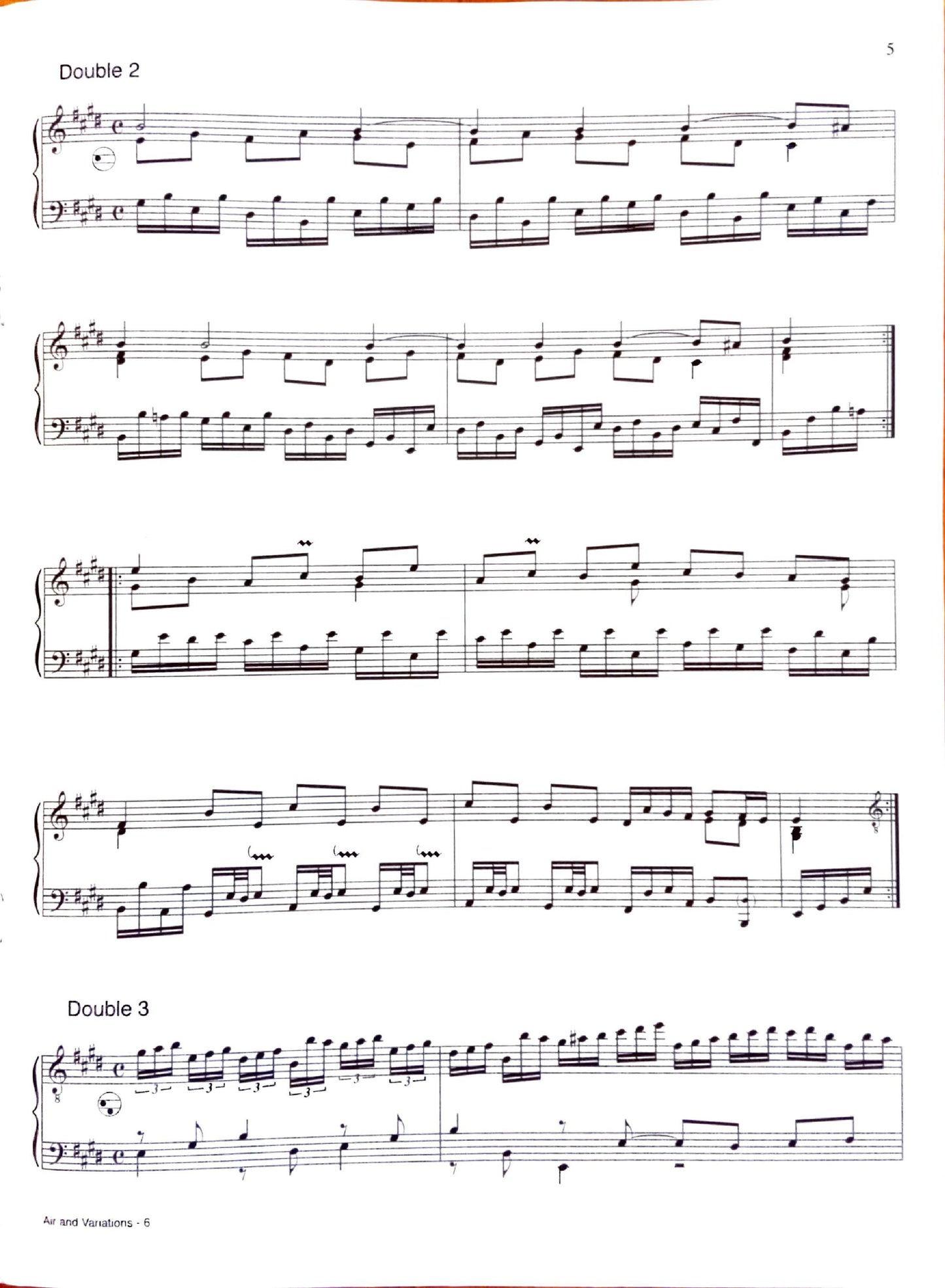 Air and Variations from Clavier Suite No. 5 (The Harmonious Blacksmith)