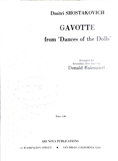 Gavotte from "Dance of the Dolls"