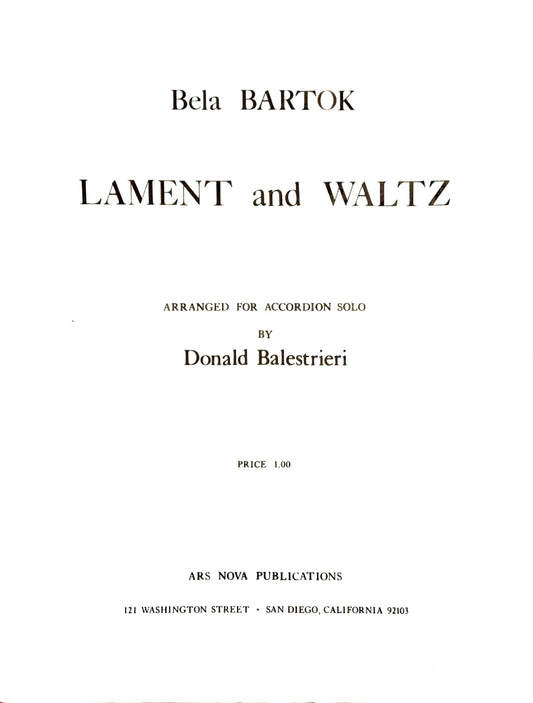 Lament and Waltz
