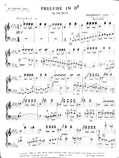 Prelude in D Flat Op. 34, No. 15