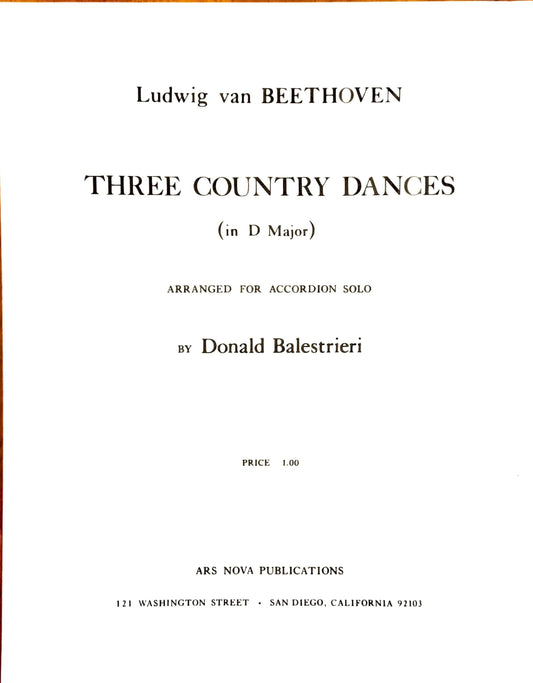 Three Country Dances in D Major