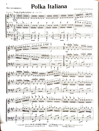 Polka Italiana for Two Accordions