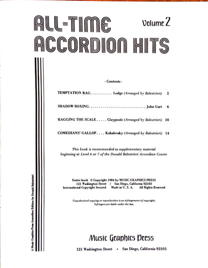 All-Time Accordion Hits - Volume 2
