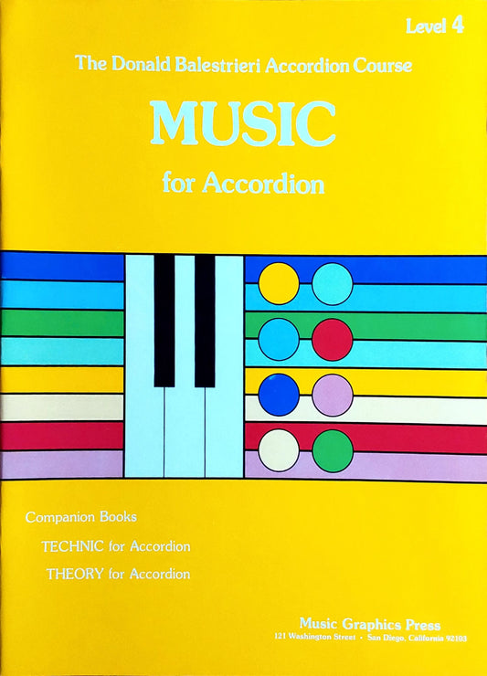 Donald Balestrieri Accordion Course Music - Level 4