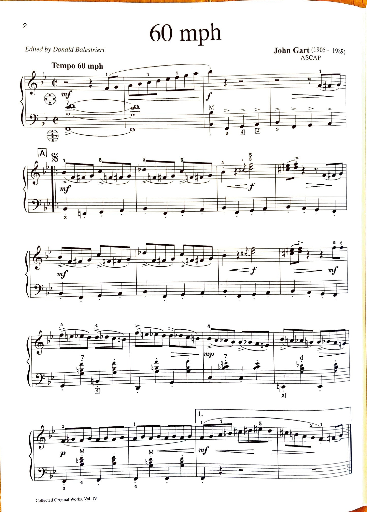 John Gart eBook Collected Original Works for Accordion Volume IV (eBook) (Solo)