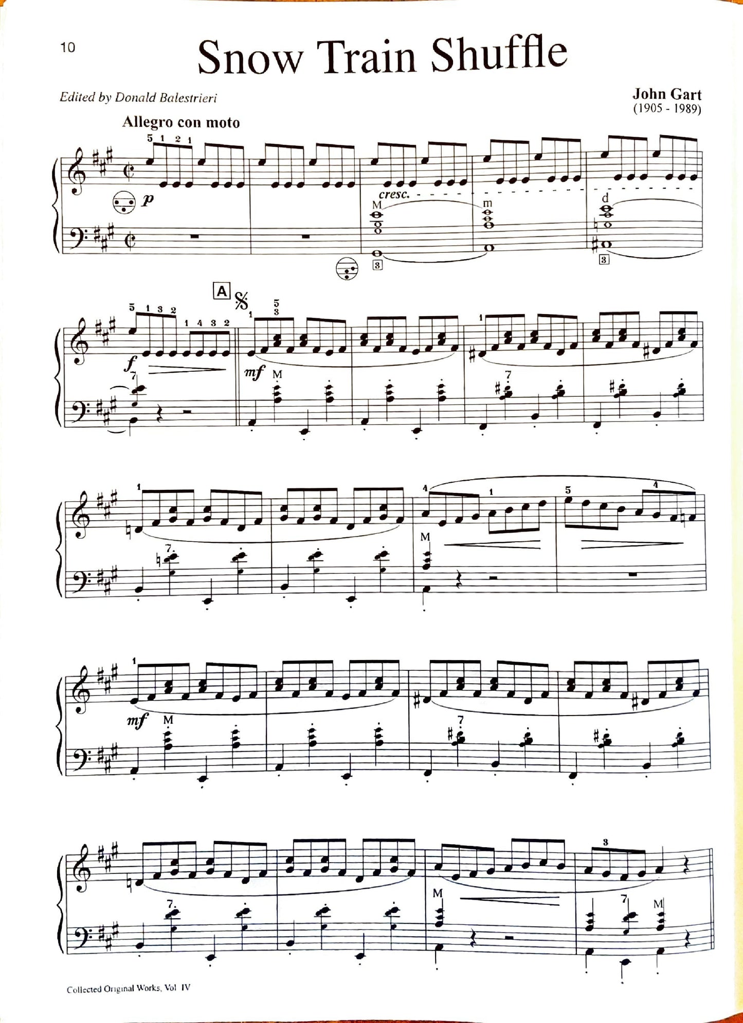 John Gart eBook Collected Original Works for Accordion Volume IV (eBook) (Solo)