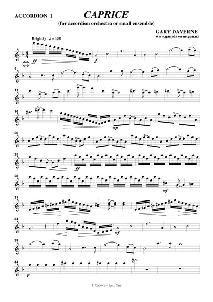 Caprice (accordion ensemble/orchestra)
