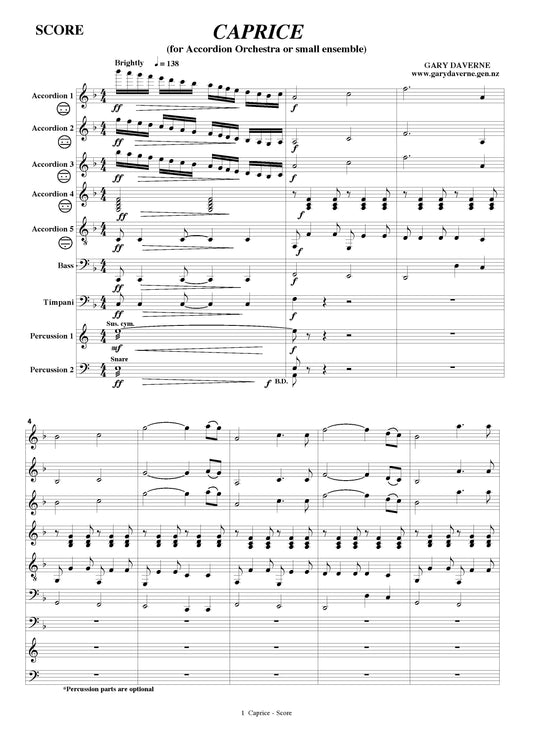 Caprice (accordion ensemble/orchestra)