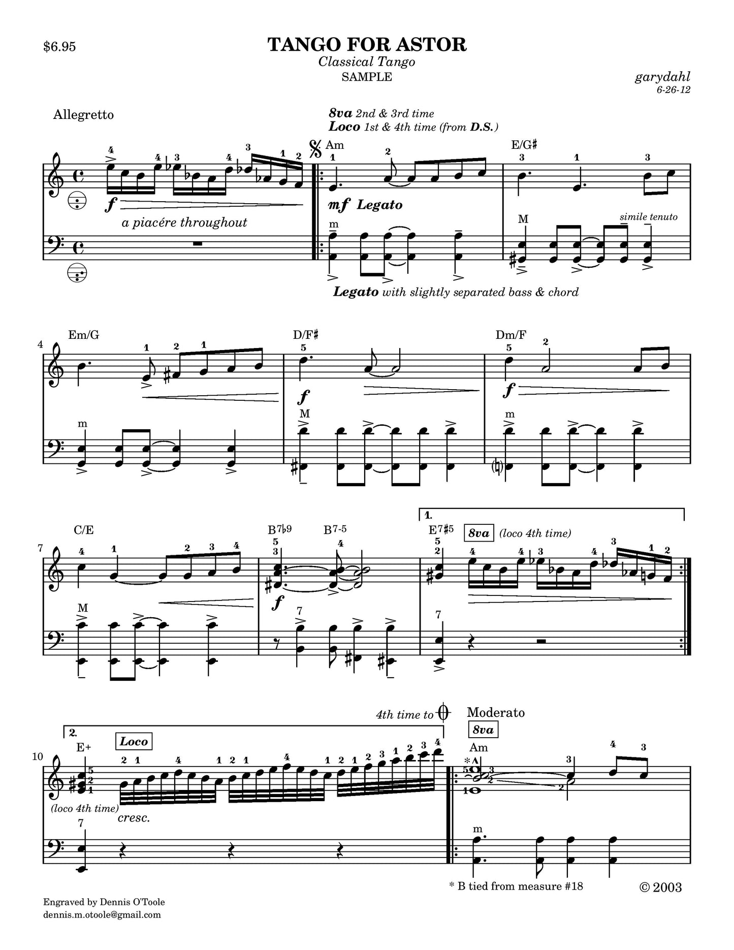 Tango for Astor