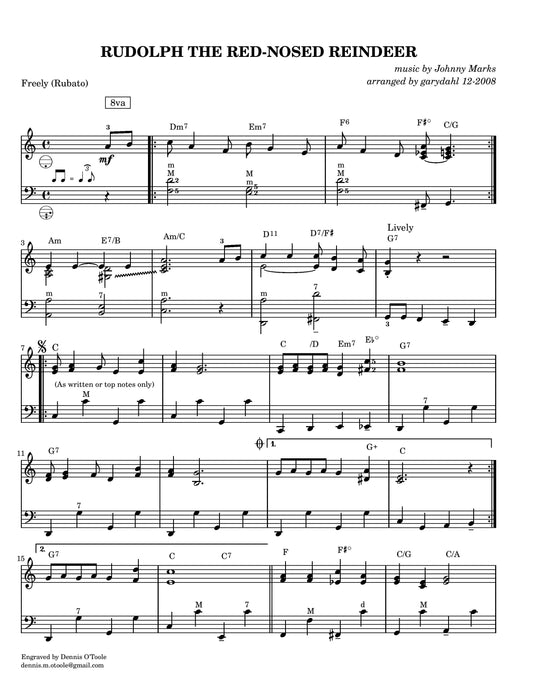 Rudolph The Red-Nosed Reindeer (solo)