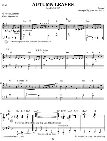 The American Songbook eBook accordion arrangements by Gary Dahl
