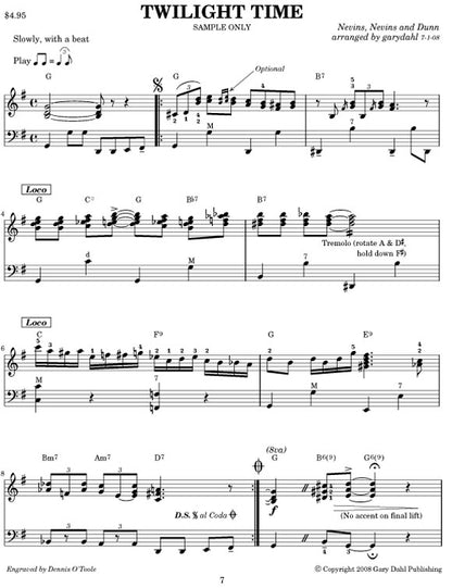 The American Songbook eBook accordion arrangements by Gary Dahl