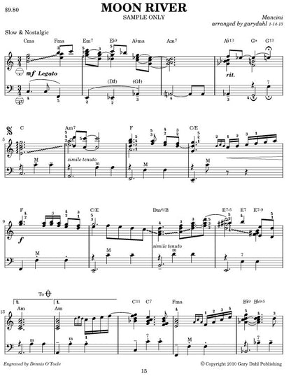 The American Songbook eBook accordion arrangements by Gary Dahl