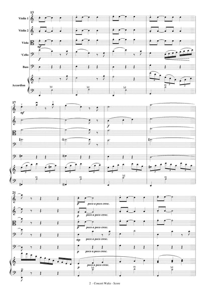 Concert Waltz (for Solo Accordion and Strings)