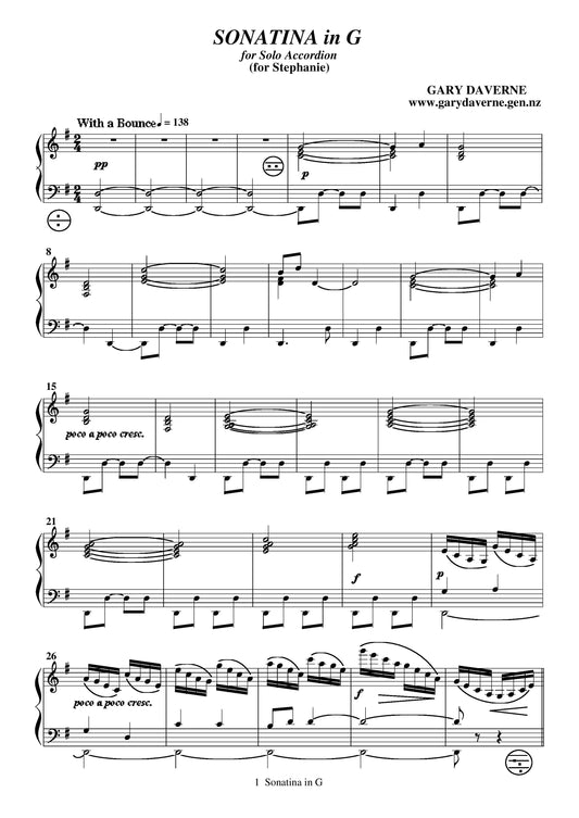 Sonatina in G (solo accordion)