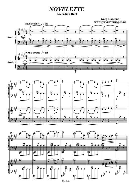 Novelette (accordion duet)