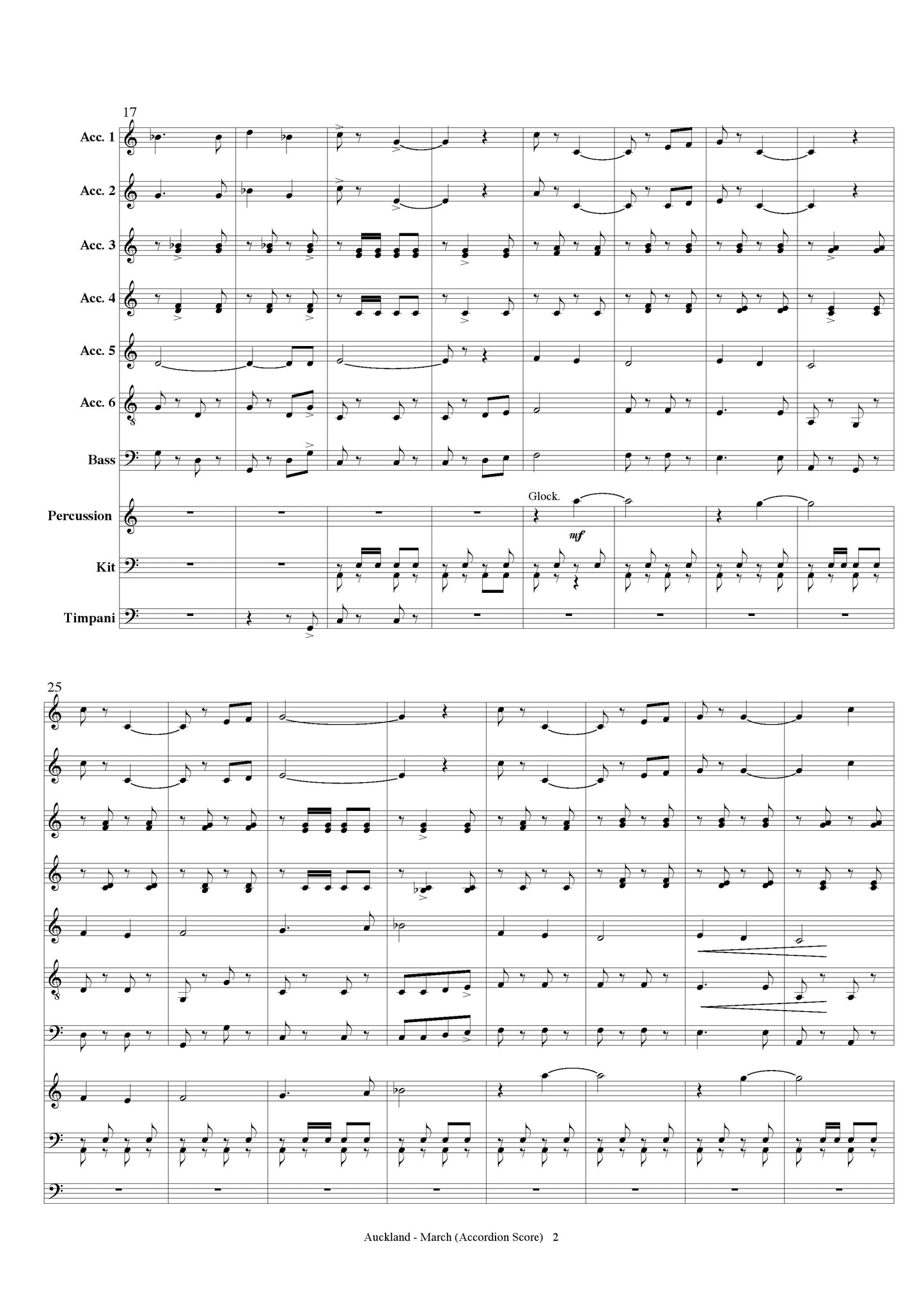 Auckland March for Accordion Orchestra