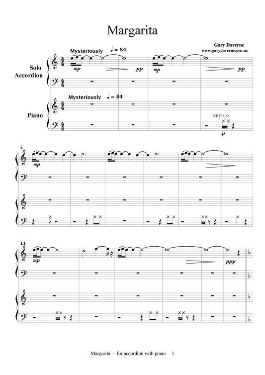 Margarita - accordion and piano