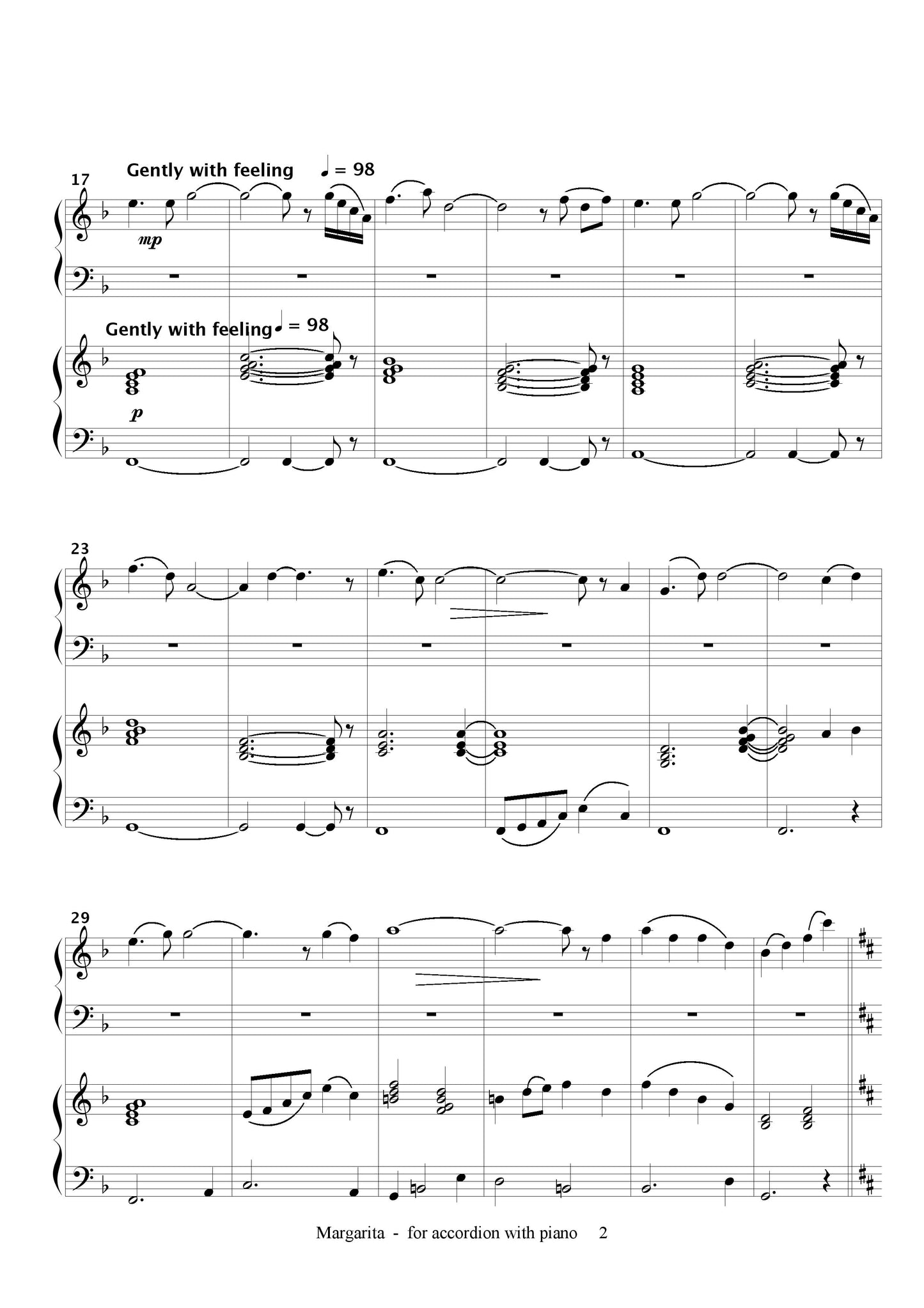 Margarita - accordion and piano